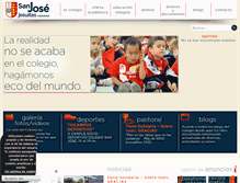 Tablet Screenshot of colegiosanjose.org